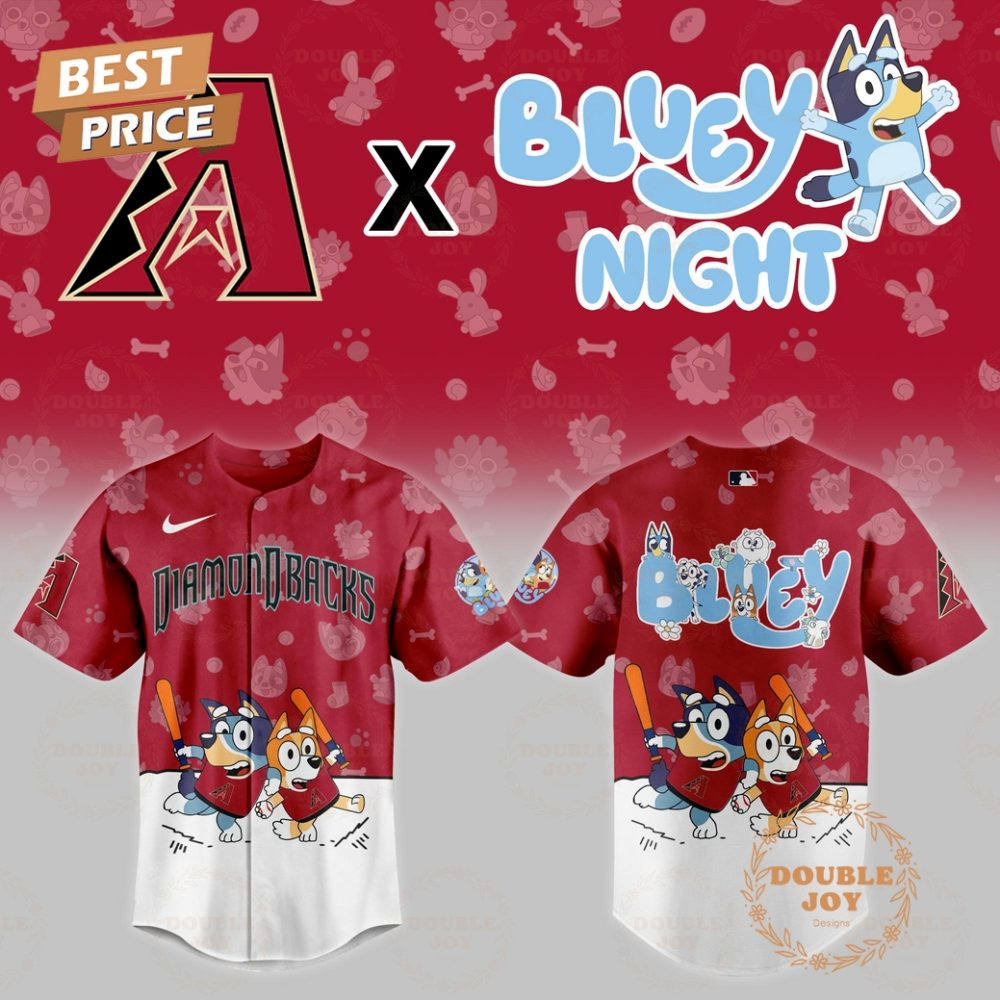 Gohipanda - Arizona Diamondbacks Mlb X Bluey Night 2025 Limited Edition Baseball Jersey