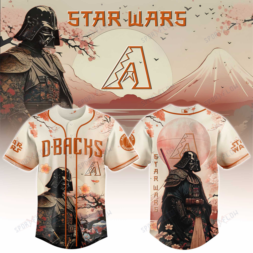 Gohipanda - Arizona Diamondbacks X Star Wars Darth Vader Samurai Lord Baseball Jersey