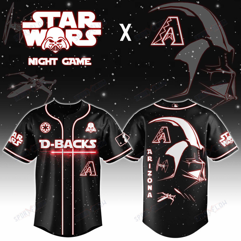 Gohipanda - Arizona Diamondbacks X Star Wars Darth Vader Sith Lord Night Game Baseball Jersey