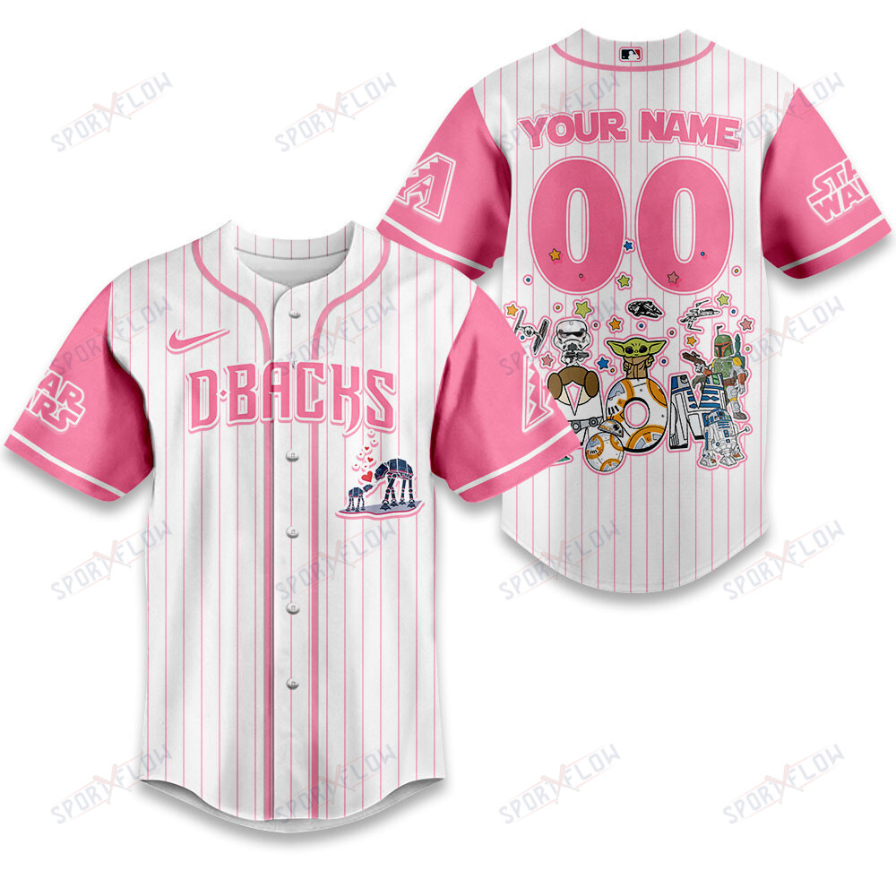 Gohipanda - Arizona Diamondbacks X Star Wars Galaxy'S Best Mom Custom Baseball Jersey