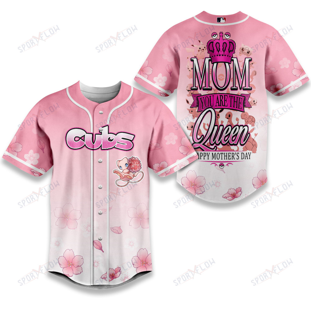 Gohipanda - Chicago Cubs X Pokemon Mom You Are The Queen Baseball Jersey