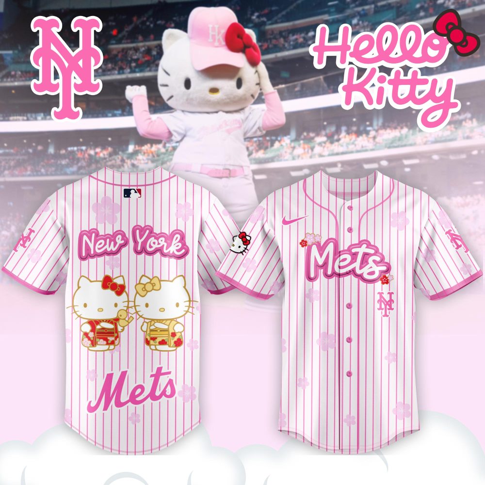 Gohipanda - Hello Kitty X New York Mets Limited Edition Pink Jersey - Perfect Gift For Fans!