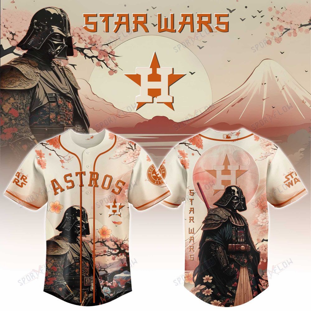 Gohipanda - Houston Astros X Star Wars Darth Vader Samurai Lord Baseball Jersey