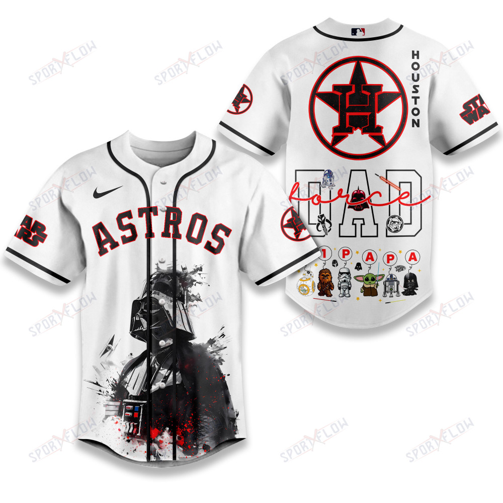 Gohipanda - Houston Astros X Star Wars The Force Dad Father'S Day Baseball Jersey