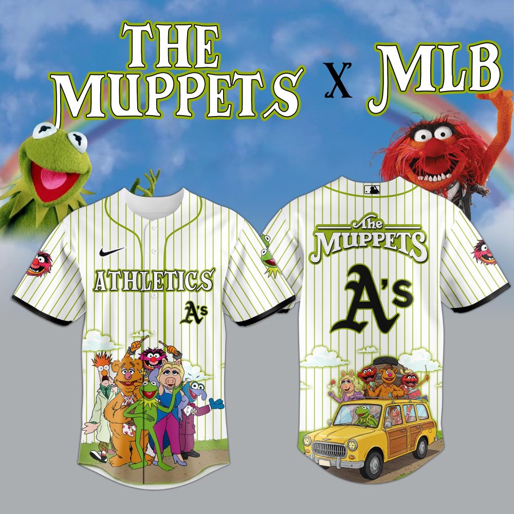 Gohipanda - Limited Edition Muppets X Mlb Athletics Jersey - Unisex Fan Apparel