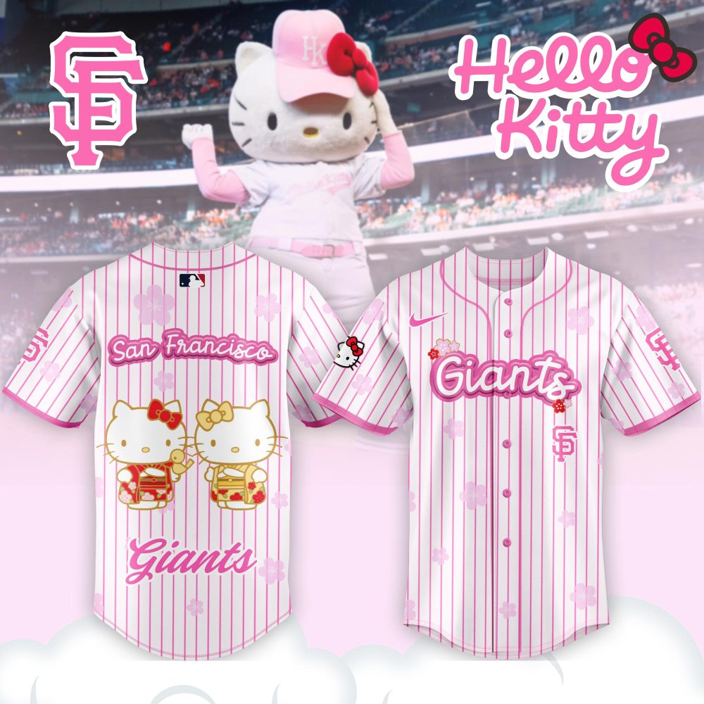 Gohipanda - Limited Edition San Francisco Giants Hello Kitty Pink Jersey – Cute & Stylish Fan Apparel!