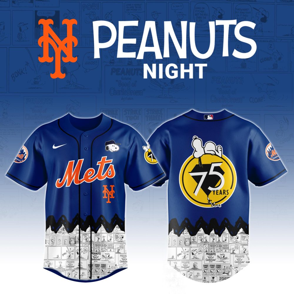 Gohipanda - New York Mets X Peanuts Night Custom Baseball Jersey