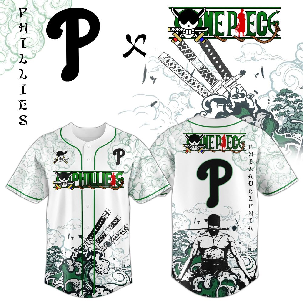 Gohipanda - Philadelphia Phillies X Zoro Ronin Emerald Wave Limited Edition Jersey