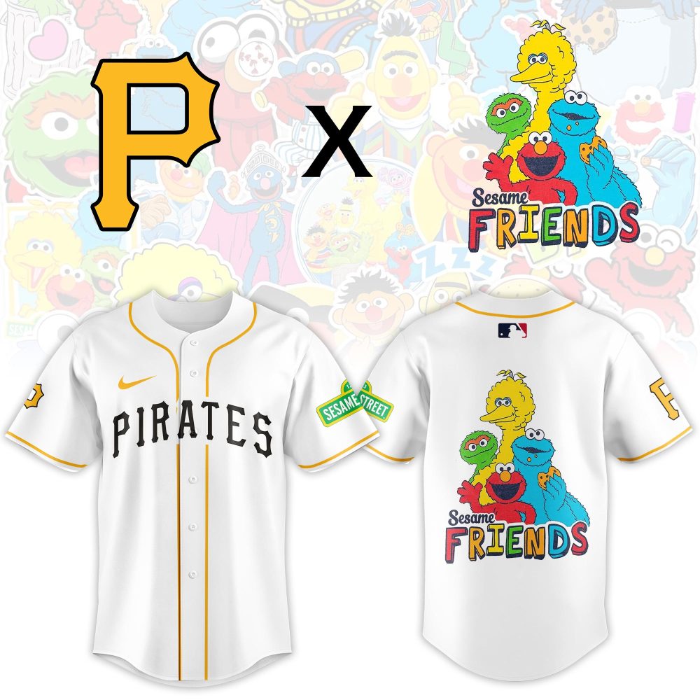 Gohipanda - Pittsburgh Pirates X Sesame Street Friends Jersey - Limited Edition Fan Gear