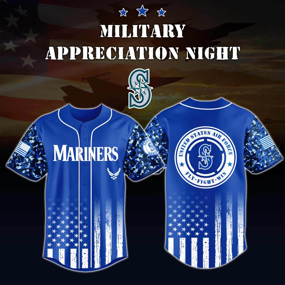 Gohipanda - Seattle Mariners Baseball X U.S. Air Force Special Edition-3D Baseball Jersey