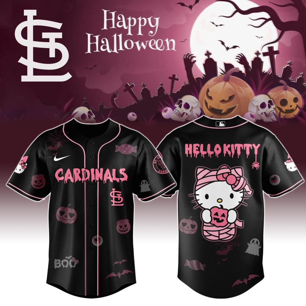 Gohipanda - St. Louis Cardinals X Hello Kitty Halloween Jersey – Limited Edition Fun!