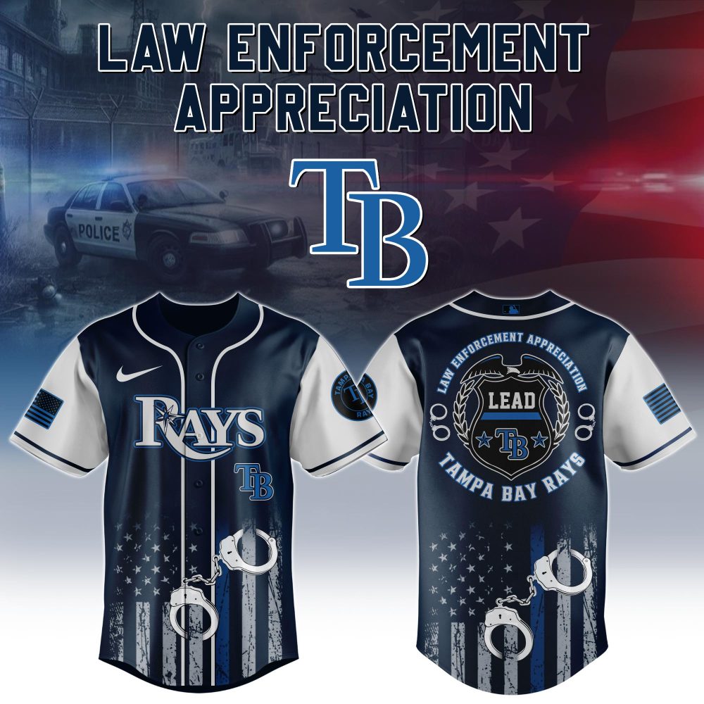 Gohipanda - Tampa Bay Rays Law Enforcement Tribute Jersey - Honor & Style