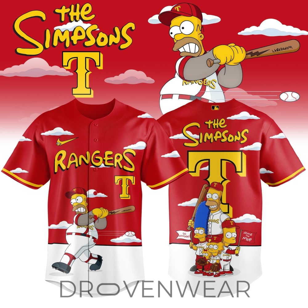 Gohipanda - Texas Rangers X The Simpsons 2026 Limited Edition Jersey