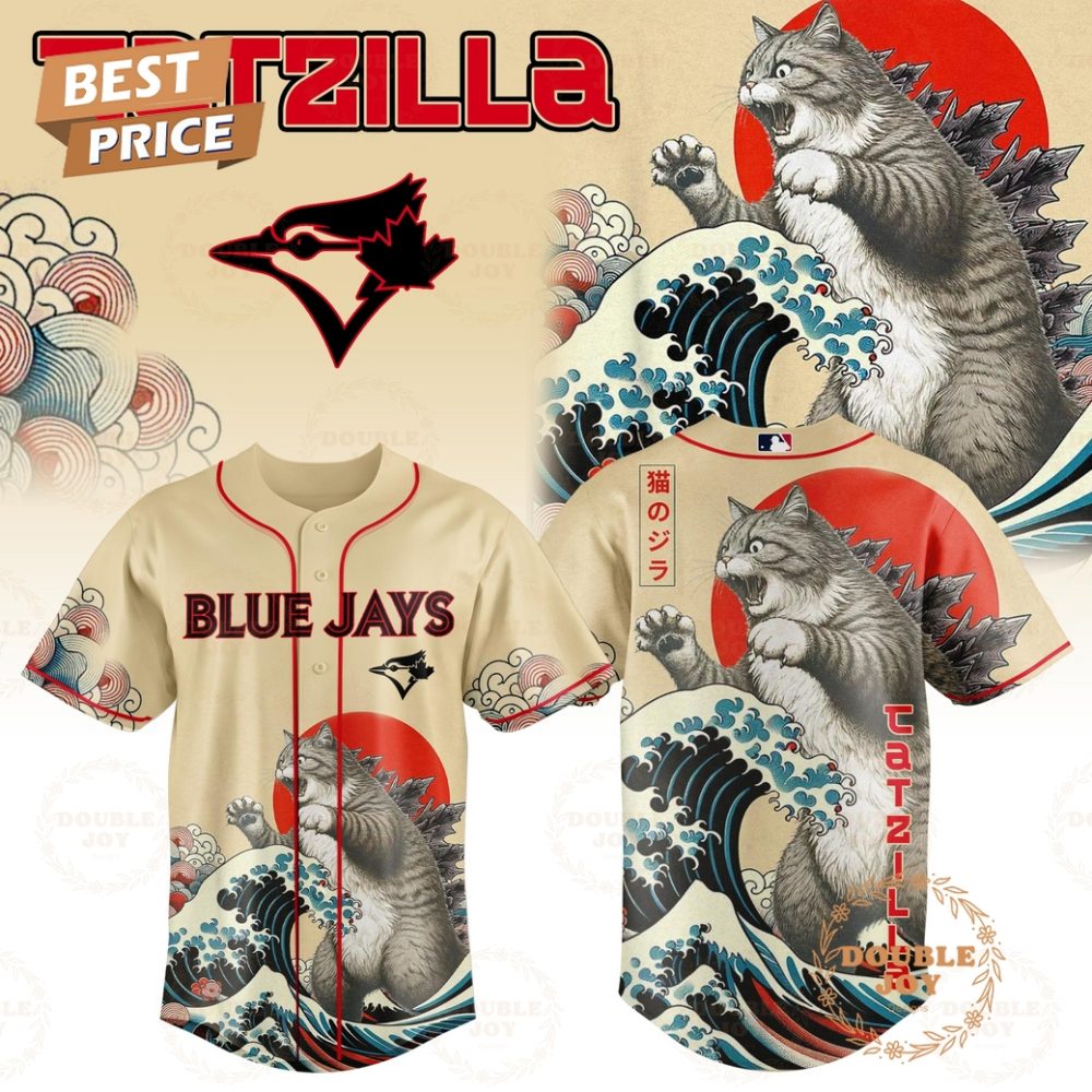 Gohipanda - Toronto Blue Jays Catzilla 2025 Japan Limited Edition Baseball Jersey