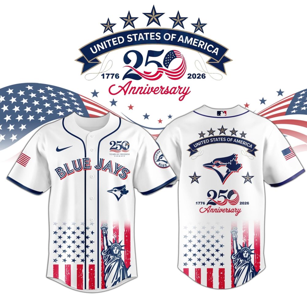 Gohipanda - Toronto Blue Jays Special America’S 250Th Anniversary Limited Edition Jersey