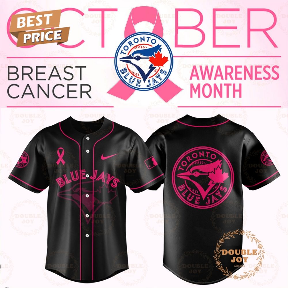 Gohipanda - Toronto Blue Jays X Breast Cancer Awareness Month Baseball Jersey