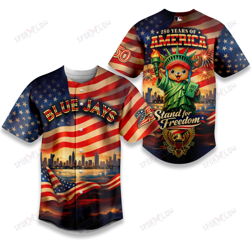 Gohipanda - Toronto Blue Jays X One Piece Chopper 250Th Anniversary Baseball Jersey
