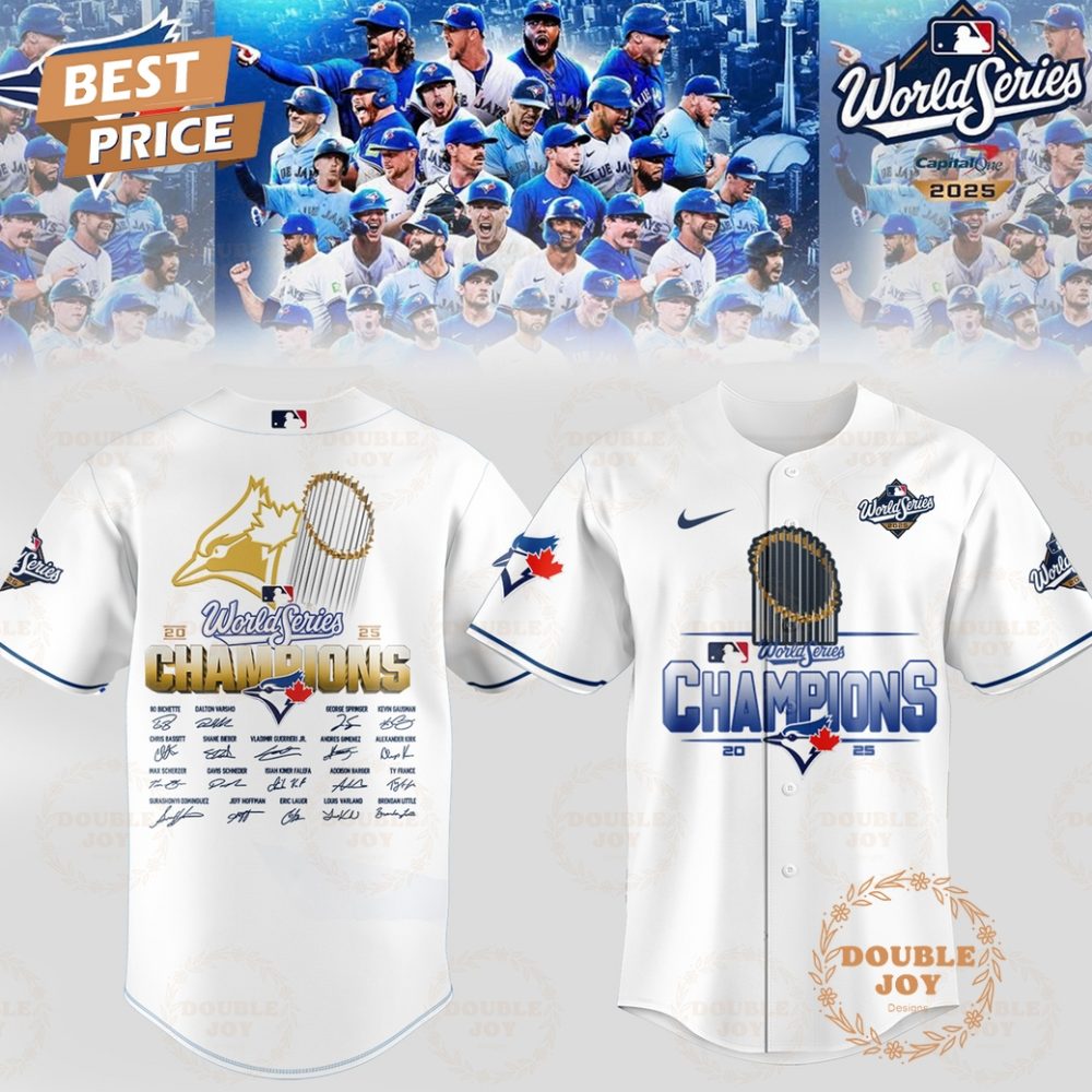 Gohipanda - Toronto Blue Jays X World Series Champions 2025 By Capital One Baseball Jersey