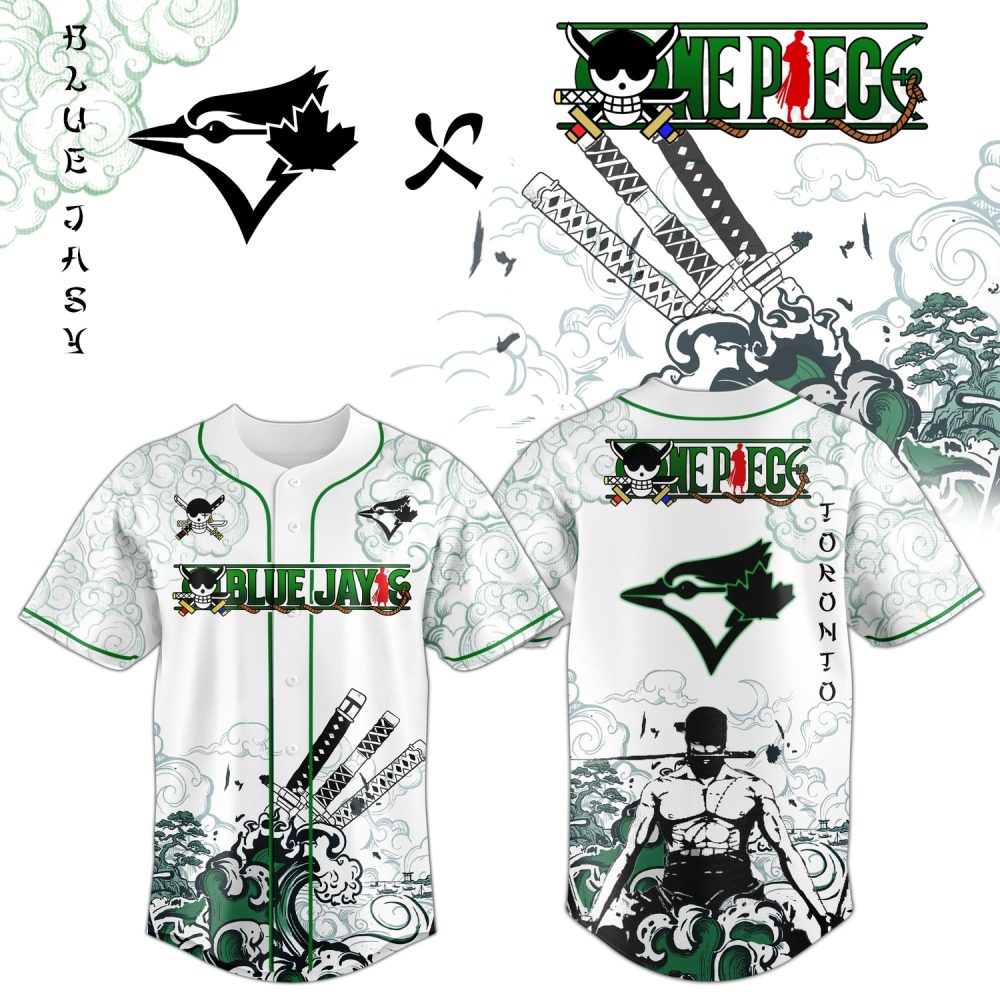 Gohipanda - Toronto Blue Jays X Zoro Ronin Emerald Wave Limited Edition Jersey