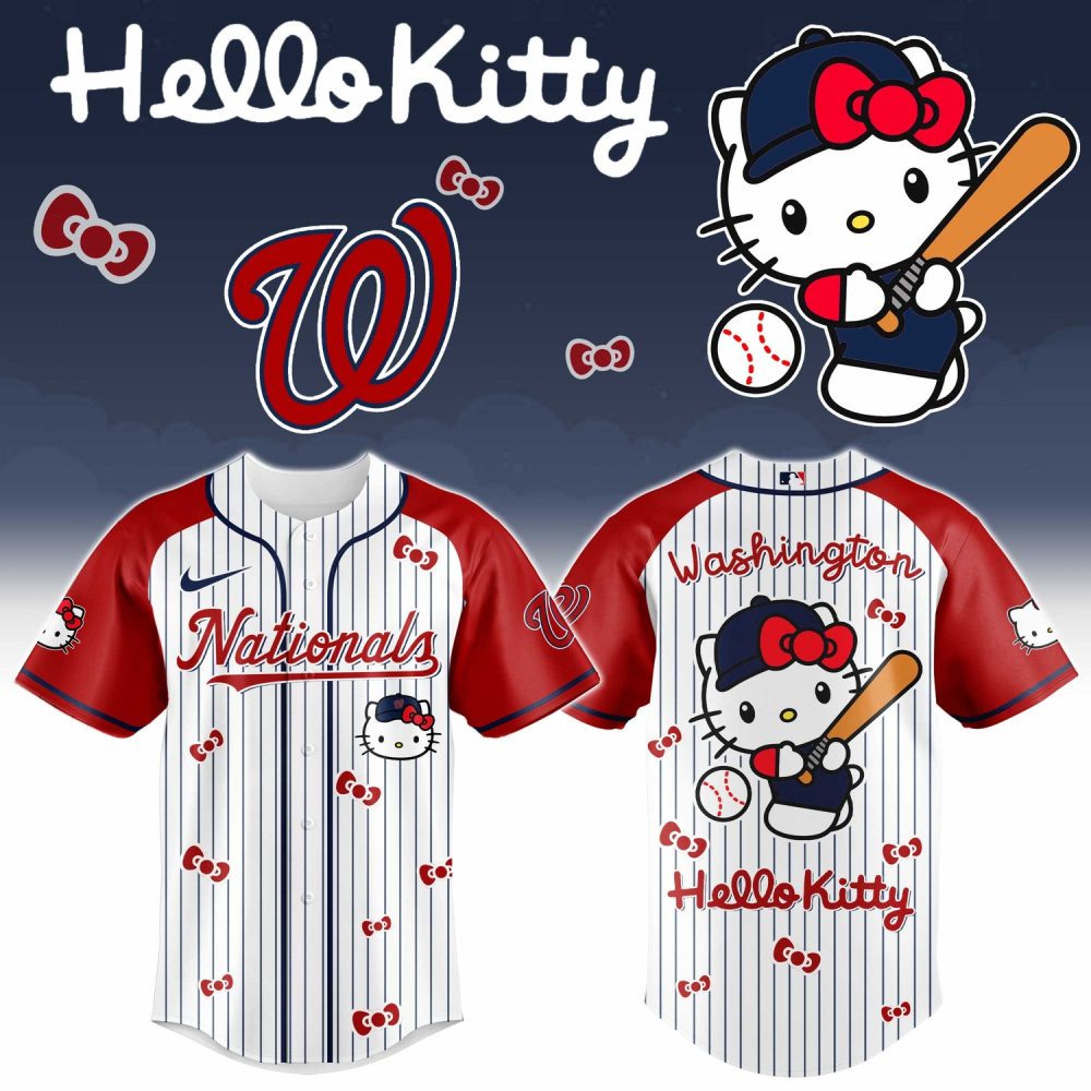 Gohipanda - Washington Nationals X Hello Kitty 2026 Limited Editions Jersey