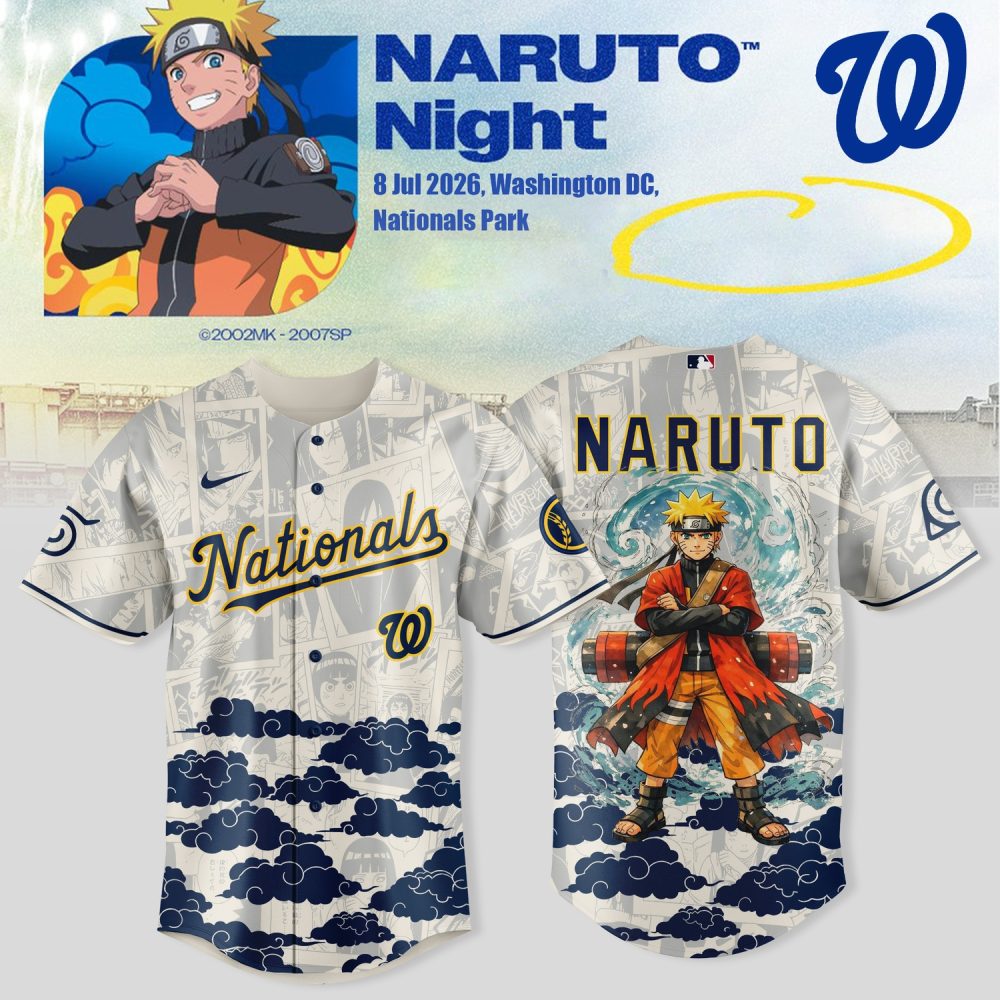 Gohipanda - Washington Nationals X Naruto Night 2026 Special Edition Baseball Jersey Collection