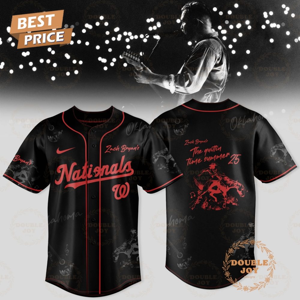 Gohipanda - Washington Nationals X Zach Bryan'S 2025 The Quittin Time Summer Limited Edition Baseball Jersey