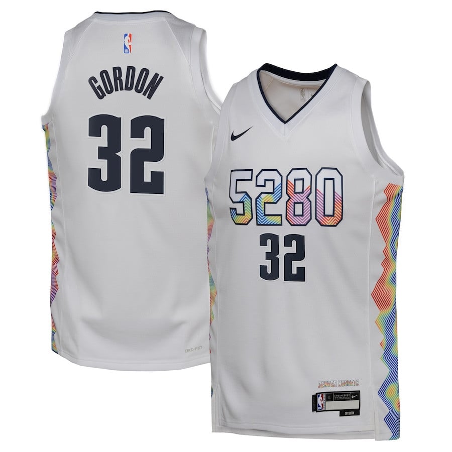 Aaron Gordon 32 Denver Nuggets 2024/25 Swingman Jersey City Edition White - Gohipanda