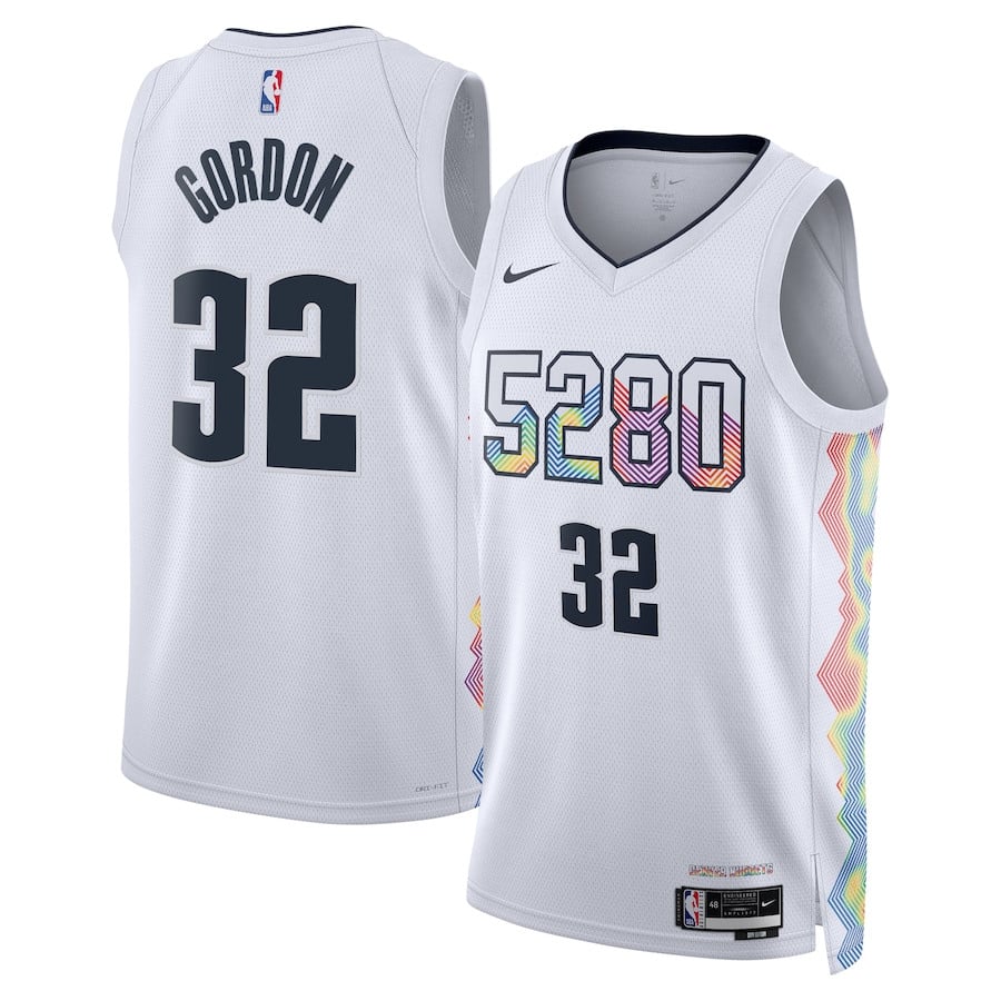 Aaron Gordon 32 Denver Nuggets Unisex 2024/25 Swingman Player Jersey City Edition White - Gohipanda