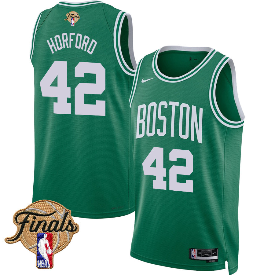 Al Horford 42 Boston Celtics 2024 Finals Patch Icon Edition Jersey Kelly Green - Gohipanda