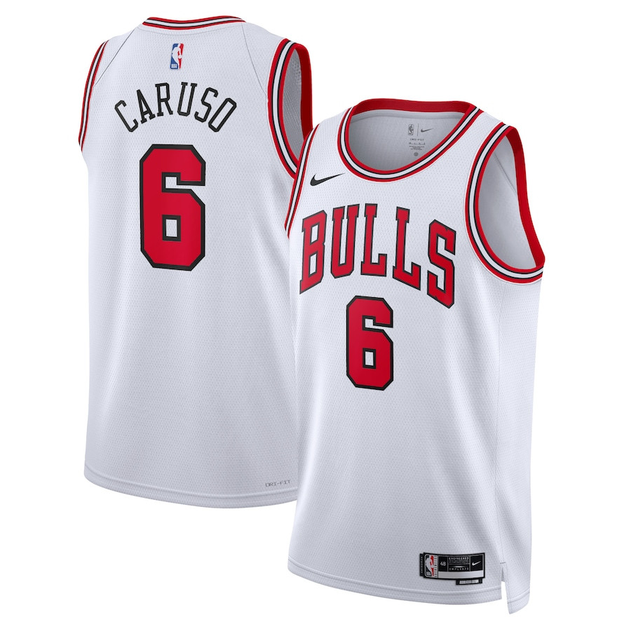 Alex Caruso 6 Chicago Bulls Unisex Swingman Jersey Association Edition White - Gohipanda