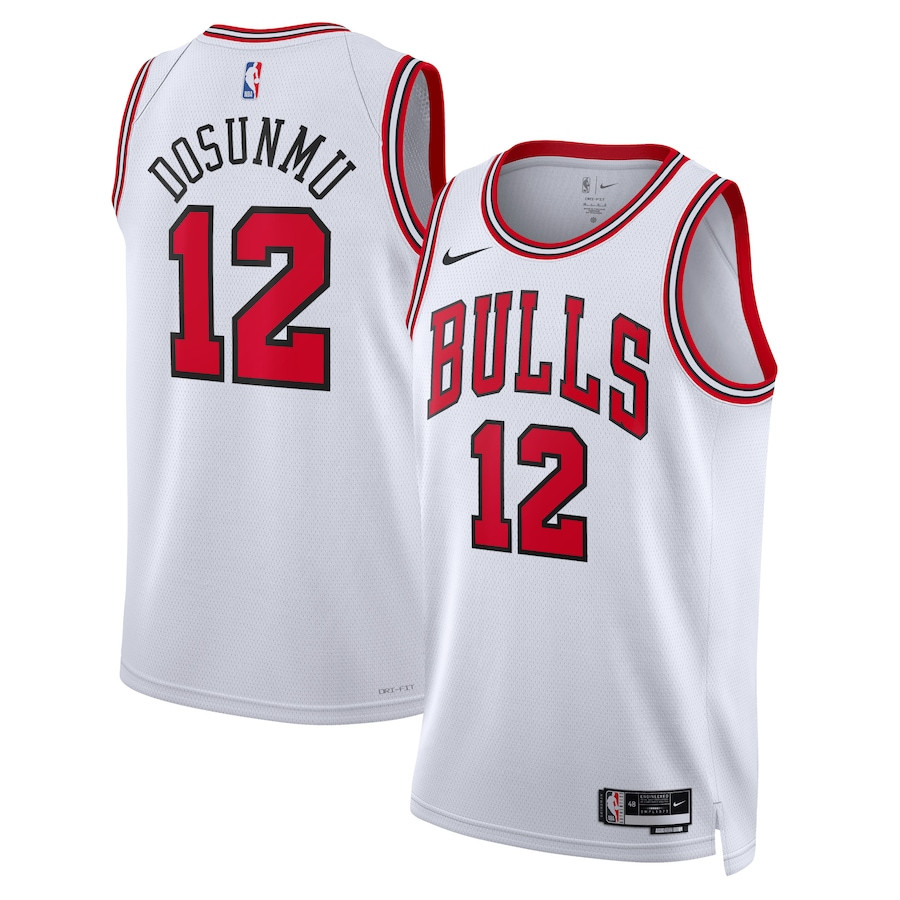 Ayo Dosunmu 12 Chicago Bulls Unisex Swingman Jersey Association Edition White - Gohipanda