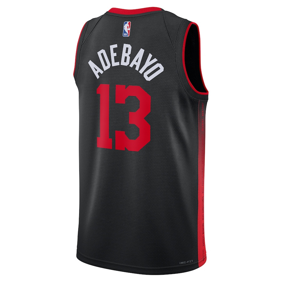 Bam Adebayo 13 Miami Heat 2023/24 City Edition Swingman Jersey Unisex Black - Gohipanda - Image 3