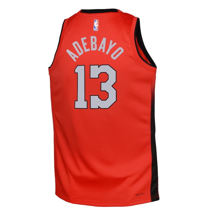 Bam Adebayo 13 Miami Heat 2024/25 Swingman Jersey City Edition Red - Gohipanda - Image 3