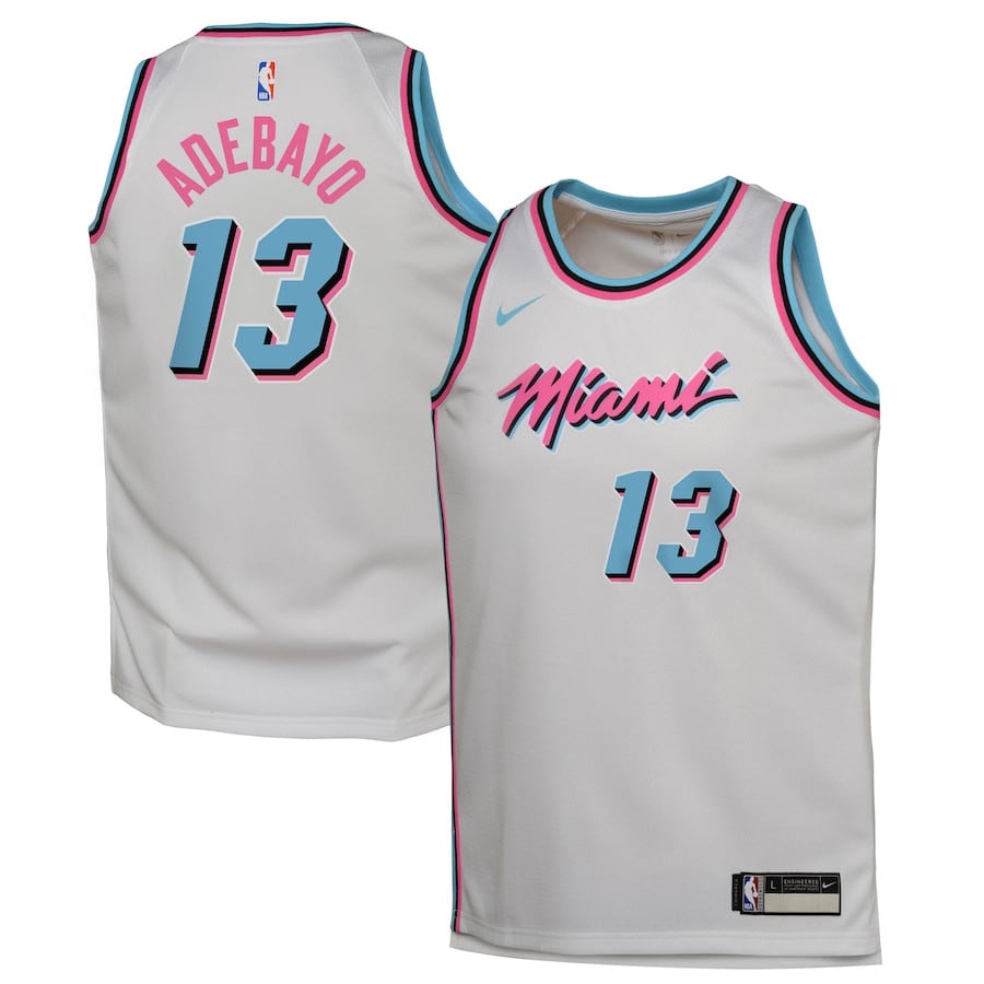 Bam Adebayo 13 Miami Heat 2024/25 Swingman Player Jersey City Edition White - Gohipanda