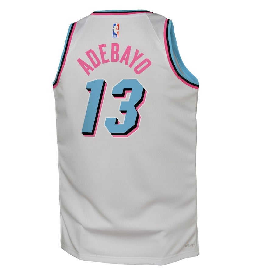 Bam Adebayo 13 Miami Heat 2024/25 Swingman Player Jersey City Edition White - Gohipanda - Image 3