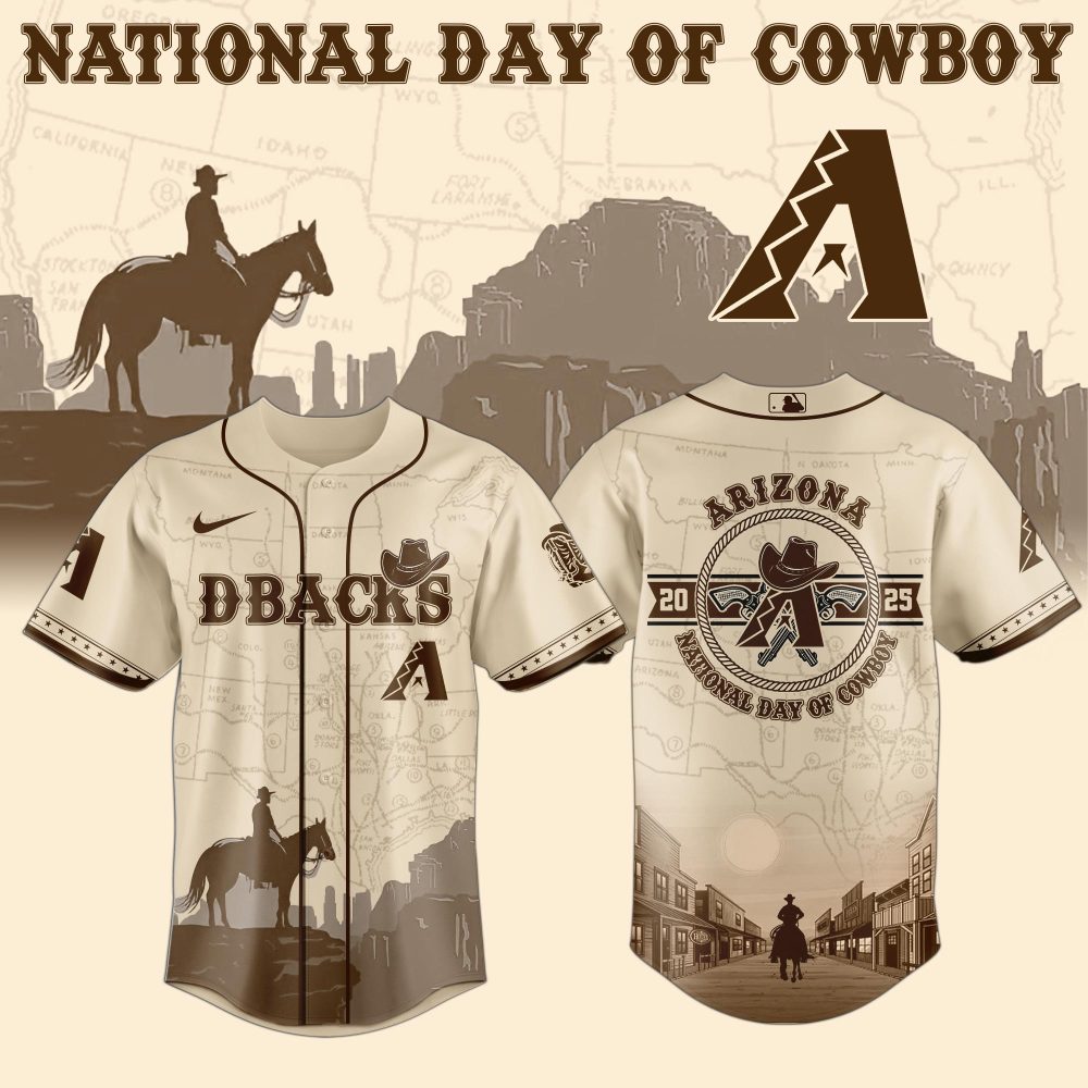 Gohipanda - Arizona Diamondbacks Mlb X National Day Of Cowboy Baseball Jersey