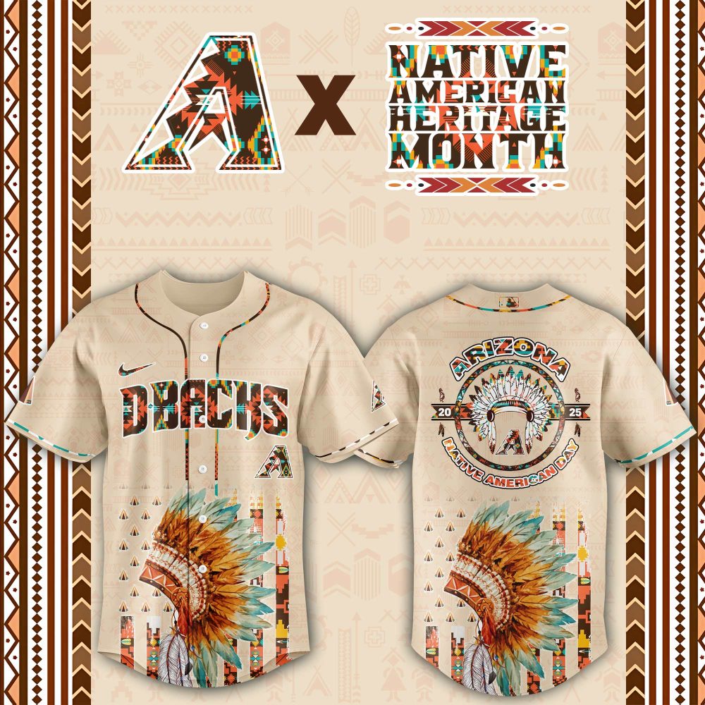 Gohipanda - Arizona Diamondbacks Native American Heritage Month Baseball Jersey