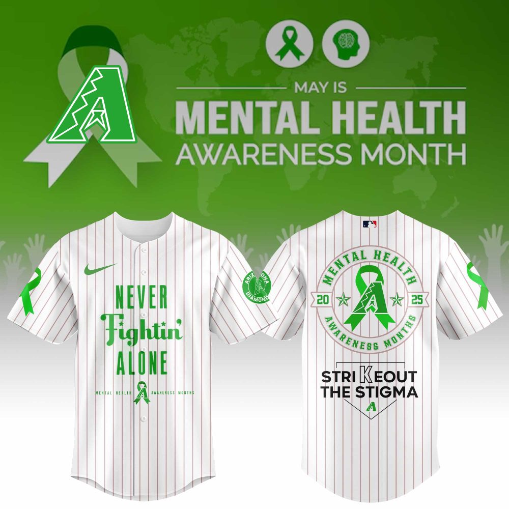 Gohipanda - Arizona Diamondbacks Special Mental Health Awareness Week Limited Edition Jersey