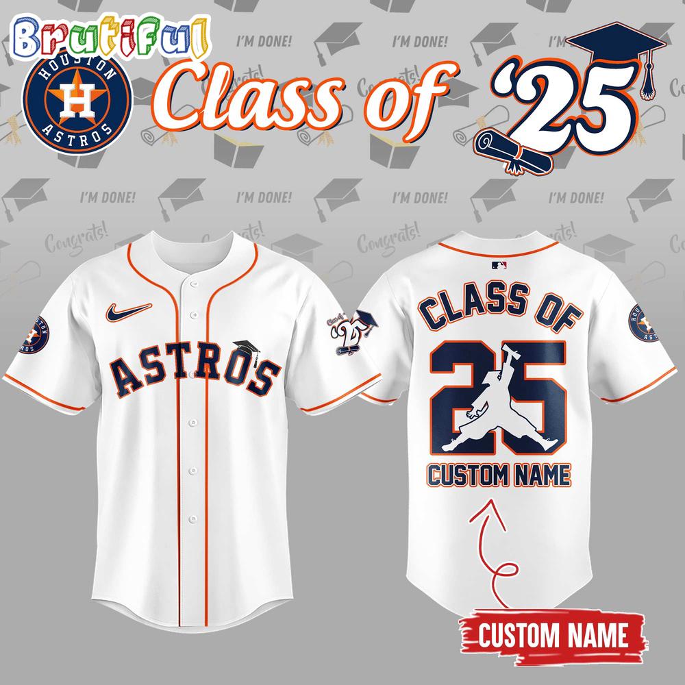 Gohipanda - Houston Astros Class Of 2025 Personalized Baseball Jersey