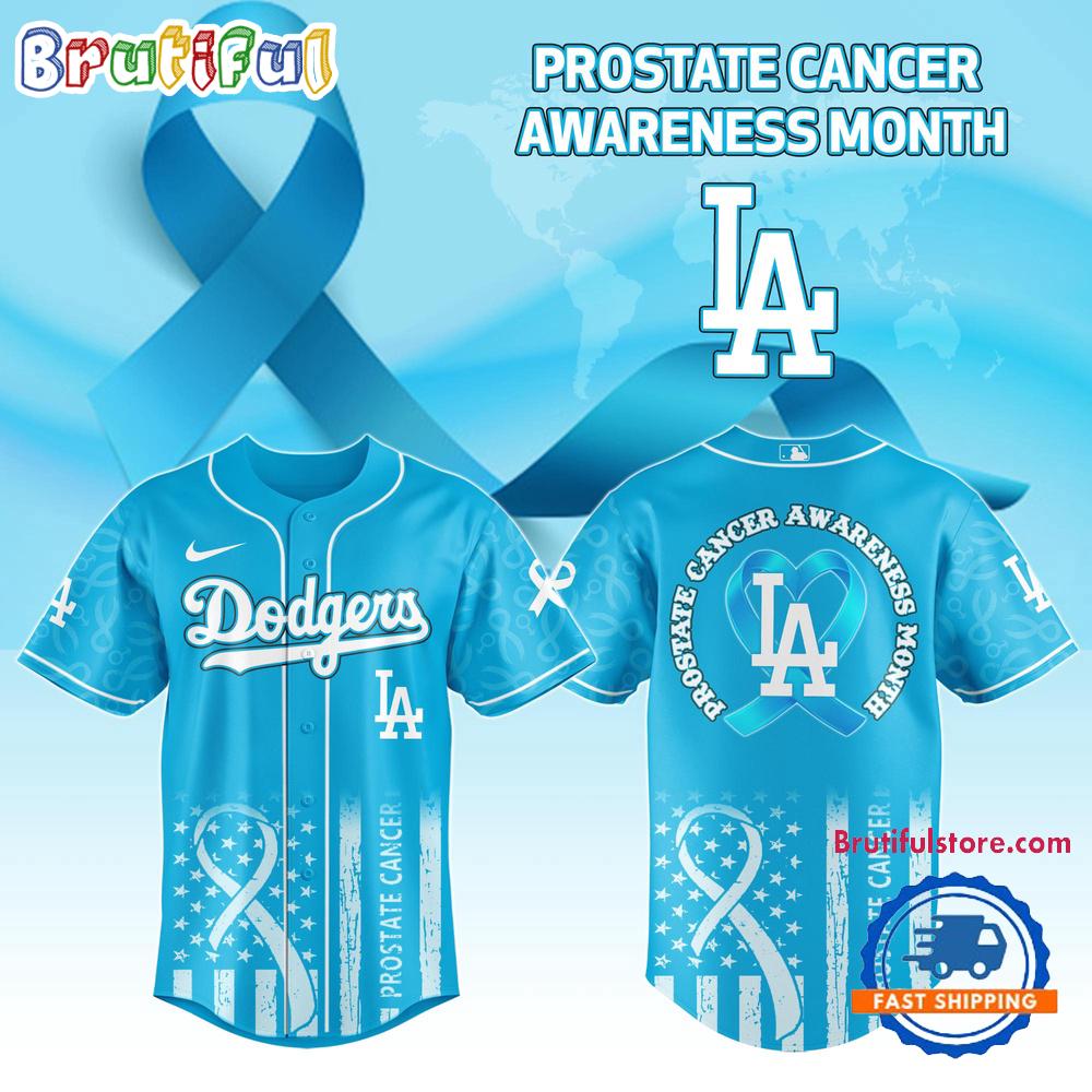 Gohipanda - Los Angeles Dodgers Prostate Cancer Awareness Limited Edition Jersey Shirt