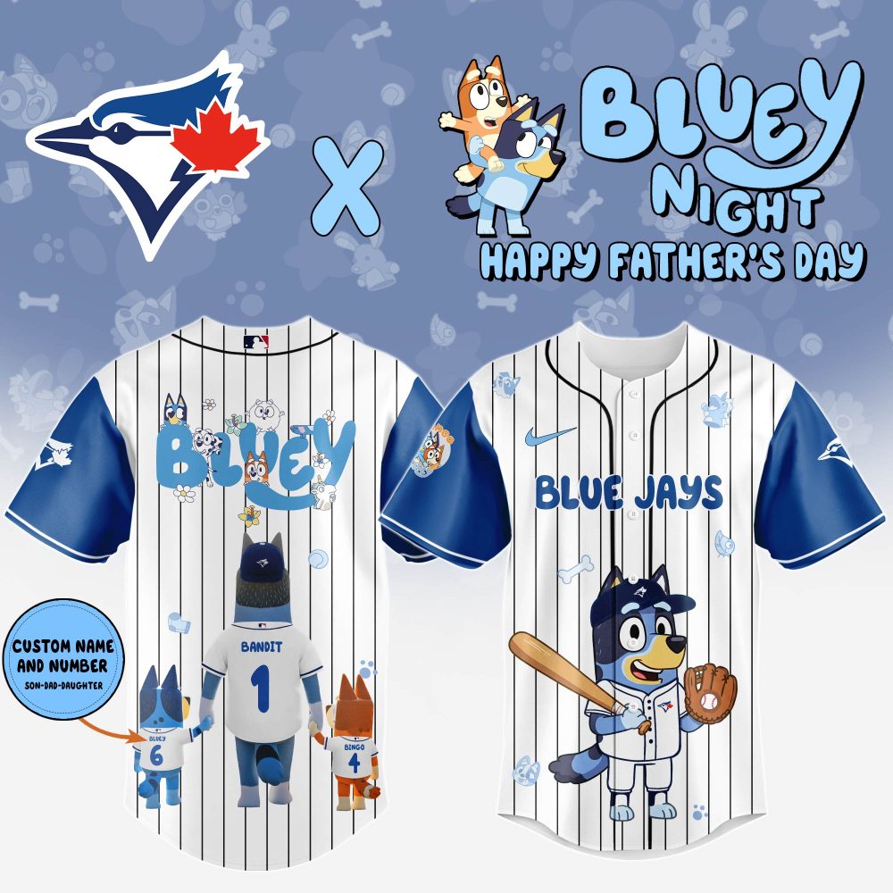 Gohipanda - Toronto Blue Jays Happy Father’S Day Limited Edition Custom Baseball Jersey