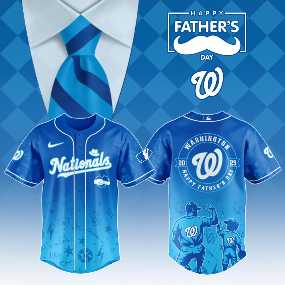 Gohipanda - Washington Nationals Special Father’S Day Limited Edition Custom Baseball Jersey