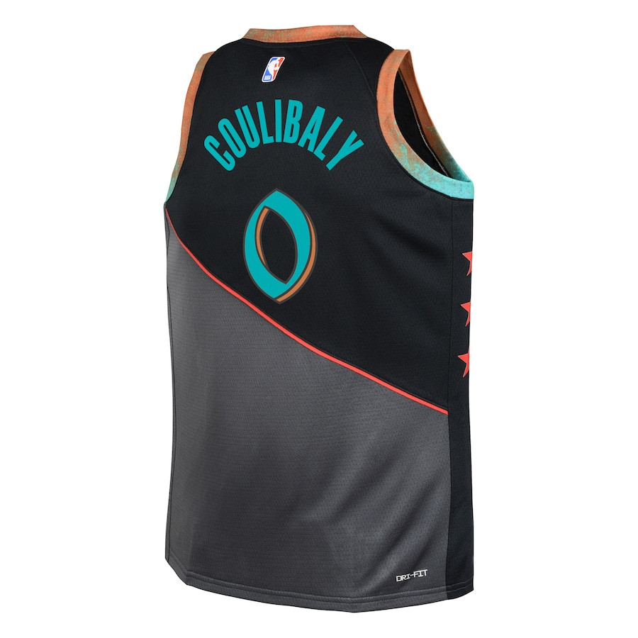 Bilal Coulibaly Washington Wizards 2023/24 City Edition Swingman Jersey Black - Gohipanda - Image 3