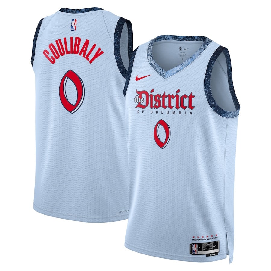 Bilal Coulibaly Washington Wizards Unisex 2024/25 City Edition Swingman Jersey Powder Blue - Gohipanda