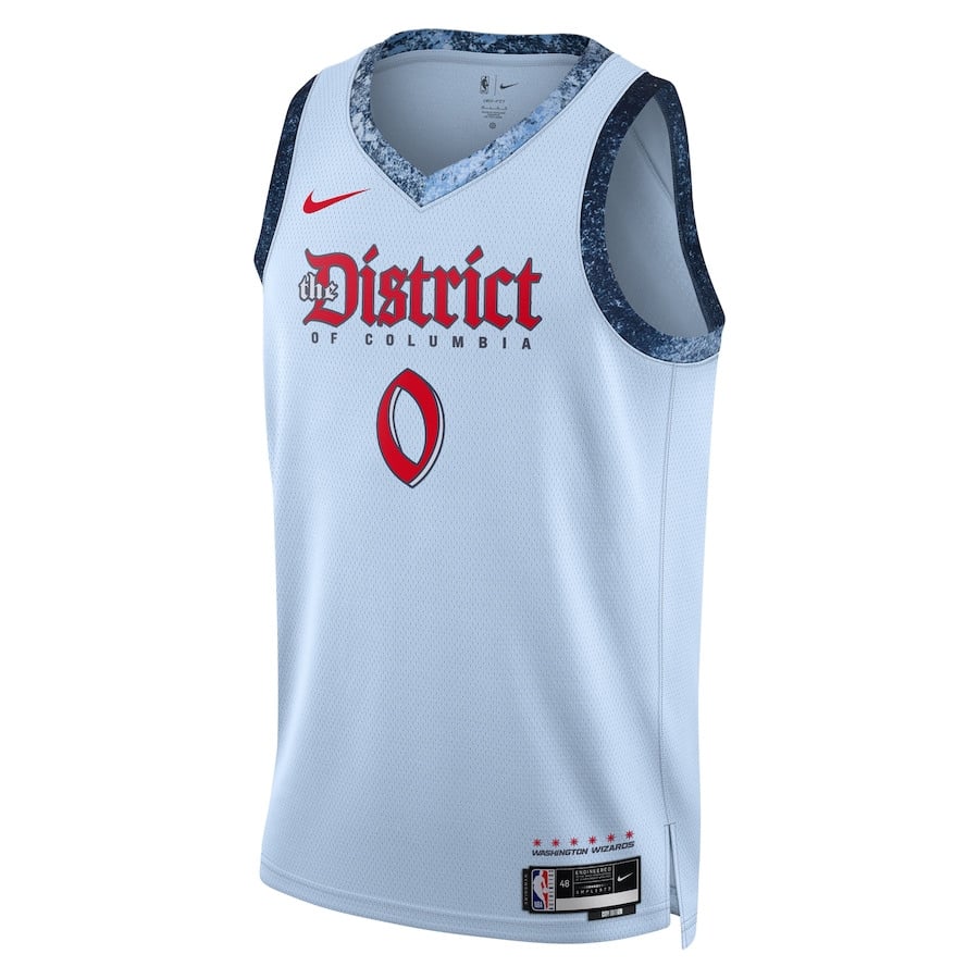 Bilal Coulibaly Washington Wizards Unisex 2024/25 City Edition Swingman Jersey Powder Blue - Gohipanda - Image 2