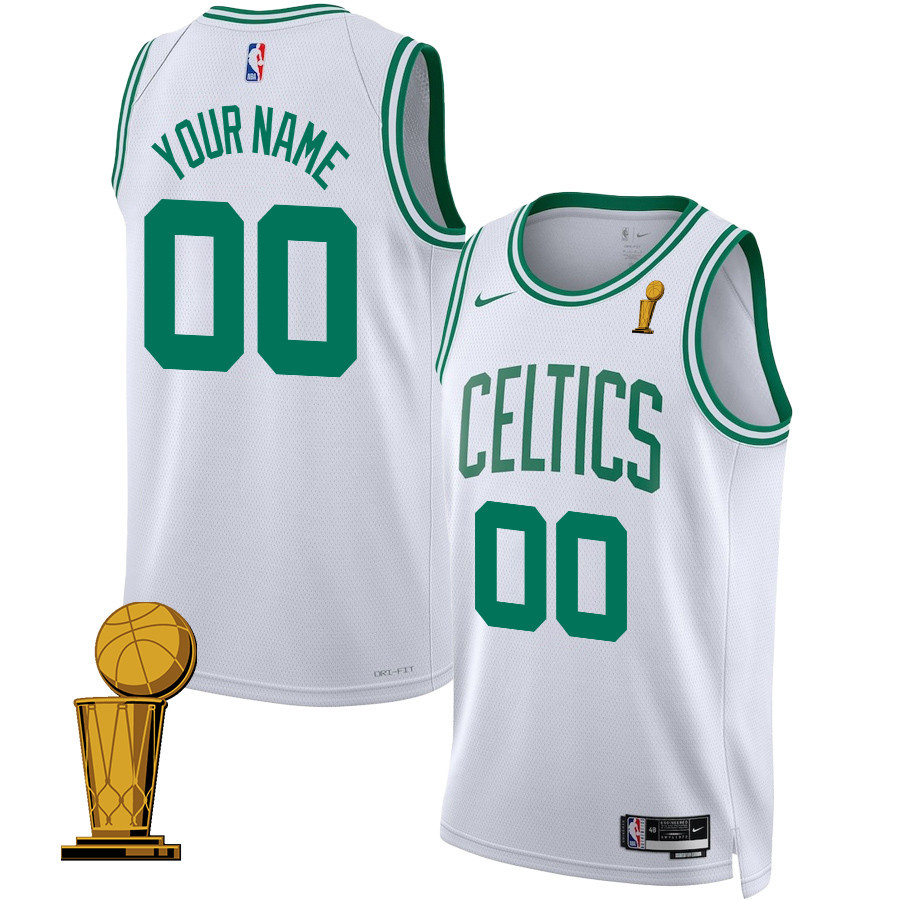 Boston Celtics 2024 Finals Champions Swingman Jersey Customized Association Edition White - Gohipanda