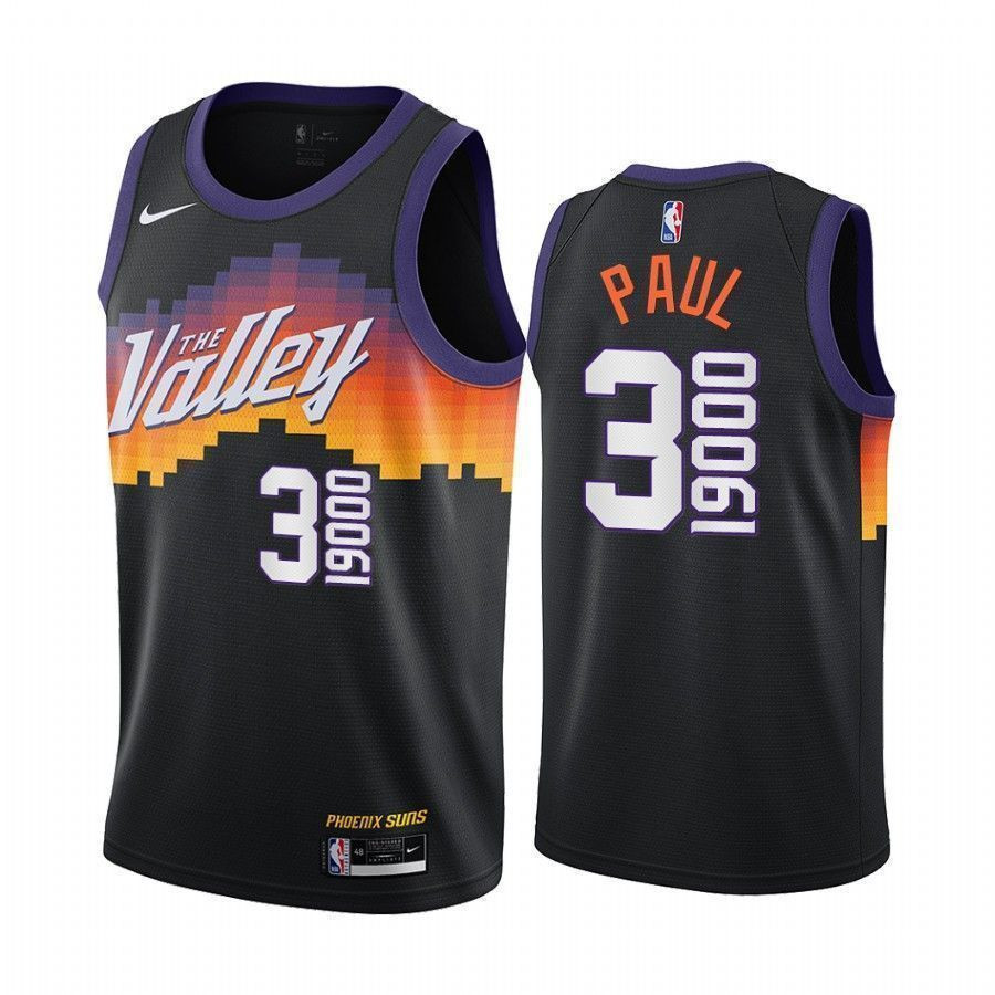 Chris Paul Phoenix Suns 19000 Points Black Jersey 60th Player Commemoration Unisex - Gohipanda