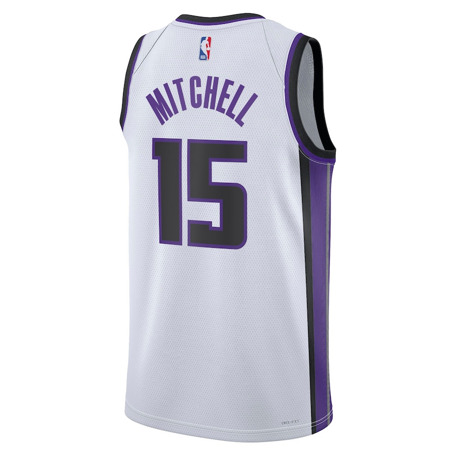 Davion Mitchell 15 Sacramento Kings Unisex Swingman Jersey Association Edition White - Gohipanda - Image 3