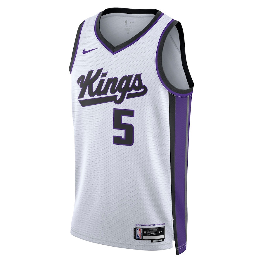De'Aaron Fox 5 Sacramento Kings Unisex Swingman Jersey Association Edition White - Gohipanda - Image 2