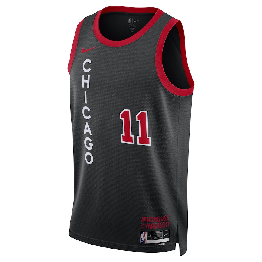 DeMar DeRozan 11 Chicago Bulls 2023/24 City Edition Swingman Jersey Unisex Black - Gohipanda - Image 2